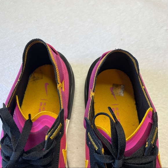 Nike Waffle One Sneakers Pink Yellow - Picture 9 of 11